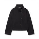 Scarlett | Women's Coat Wool Asymmetric Button Stand Collar Jacket