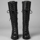 Layla | Women's Lace-Up Block Heel Studded Knee-High Boots