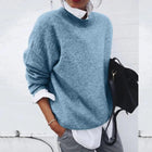 Freya | Women's Oversized Crew Neck Soft Knit Sweater Jumper