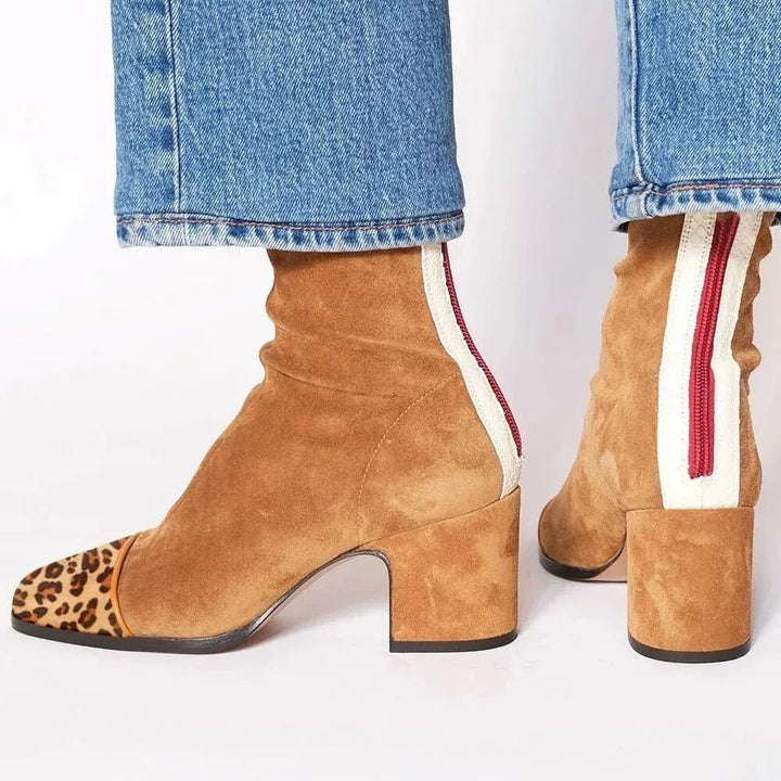 Block Heel Ankle Boots – Women&
