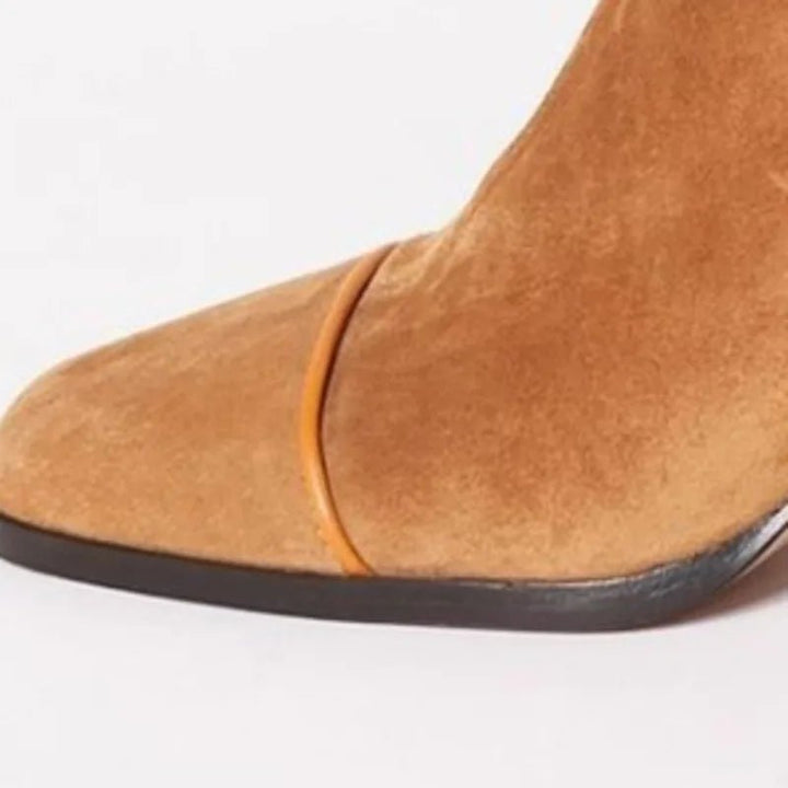 Block Heel Ankle Boots – Women&