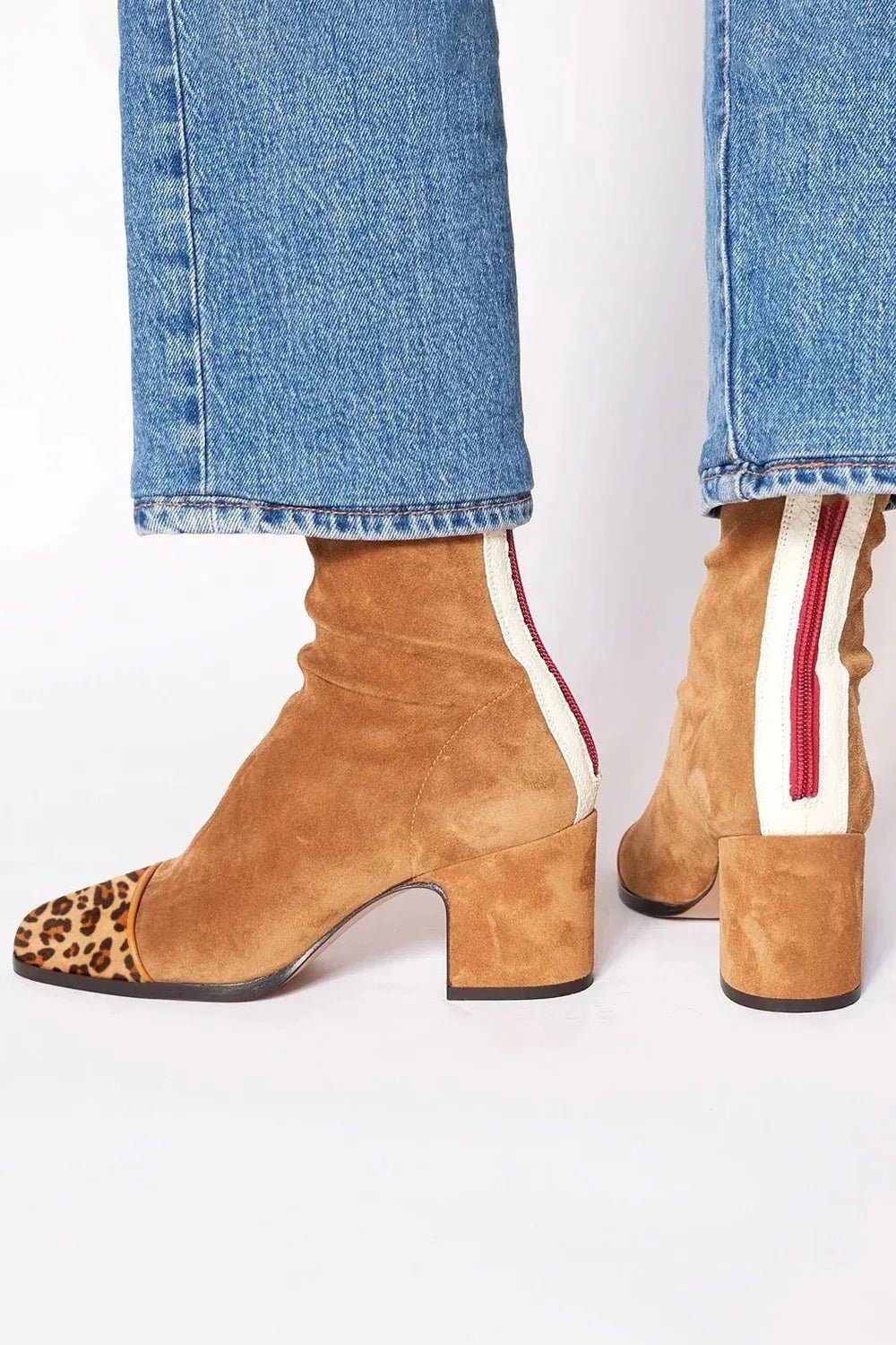 Block Heel Ankle Boots – Women&