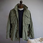 Sophie | Men's Vintage Military Hooded Field Jacket Drawstring Cargo