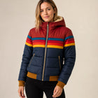 Rosie | Women's Waterproof Hooded Striped Puffer Jacket
